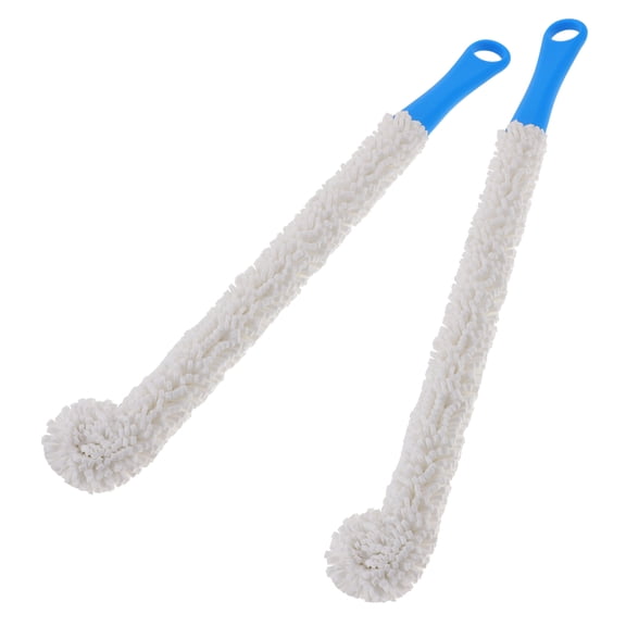 LOLIPPYY 2-Pack Flexible Bottle Cleaning Brushes with Extendable Handles for Narrow Neck Bottles and Decanter Scrubbing