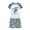 White, variant on Hienoo Toddler Boys Swimsuit Shark Print Short Sleeve Rash Guard and Shorts Bathing Suit