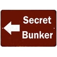 thumbnail image 1 of Secret Bunker Vintage Look Chic Distressed 8x12 Metal Sign 208120020124, 1 of 1