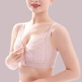 thumbnail image 4 of NIEWTR Bra for Senior Front Closure Breathable Bras Luxysense Front Snap Bra Womans Bras(Pink,3XL), 4 of 8
