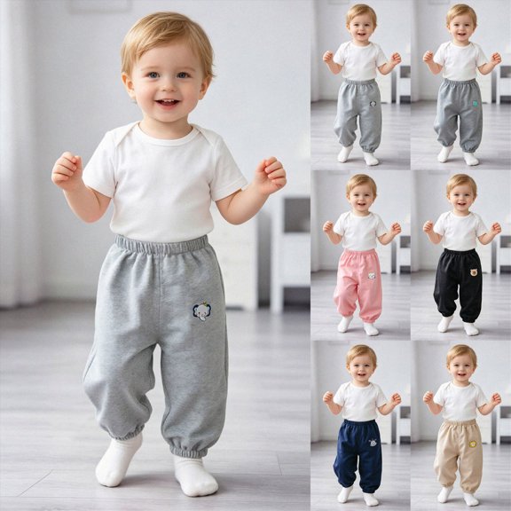 Toddler Kids Boys Sweatpants Kids Baggy Pants for Boys 6M-4T Baby to Toddler Essentials Sweatpants Kids Sweatpants Size 2-3 Years