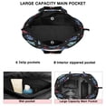 thumbnail image 3 of Black Dog Paw Footprint Travel Tote Bags for Women Carry On,Large Weekender Bags for Women Travel,Multi Functional Duffle Bag for Work,Shopping,Sports, 3 of 5