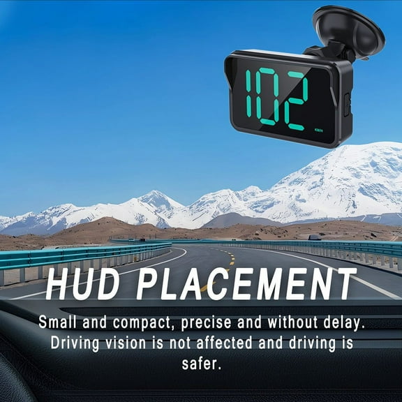 DAMIFU Car Hud Gps Head Up Display Digital Speedometer Kmh Mph For All Car Truck
