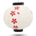 thumbnail image 1 of Japanese Lantern Cherry Blossoms Restaurant Hanging Fabric Lantern Ornament, 1 of 7