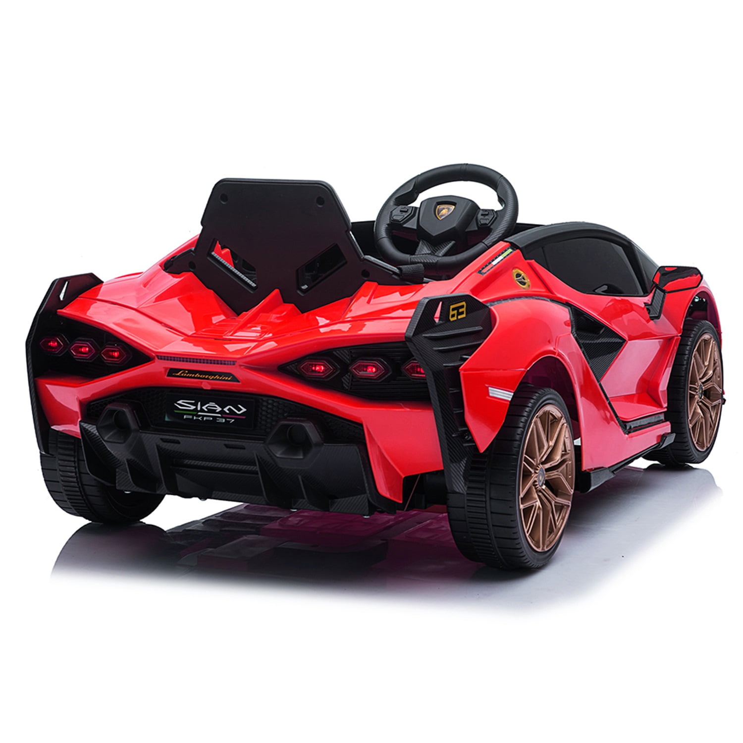 CIPACHO 12V Kids Ride On Sports Car, Electric Toy Car Truck with 2.4GHZ Remote Control, Battery-powered Cars for Kids, Red