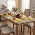 thumbnail image 5 of Sm:)e Yellow Placemats 12 x 18 Inch Set of 4, Seasonal Washable Kitchen Dining Table Decoration for Home Party,240g（0.53lb）, 5 of 7