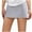 Gray, variant on Mgmyaa Women's Mini Skorts Elastic Waist Summer Solid Casual Asymmetrical Skirts