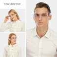 thumbnail image 6 of 6 Pairs Men Women Rimless Reading Glasses Blue Light Blocking Unisex Reader +0.75, 6 of 6