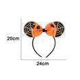 thumbnail image 2 of Diadema con orejas de ratón para mujer y niña, accesorios para el cabello con lazo de lentejuelas, diadema de Halloween con purpurina, 2 of 5