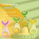 thumbnail image 2 of Cepillos de dientes de silicona en forma de U extraíbles Limpieza de los cepillos de limpieza del cuidado del bote Fuente de salud para el baño Viajar Verde 2-6 edades seitruly CE011414-02, 2 of 7