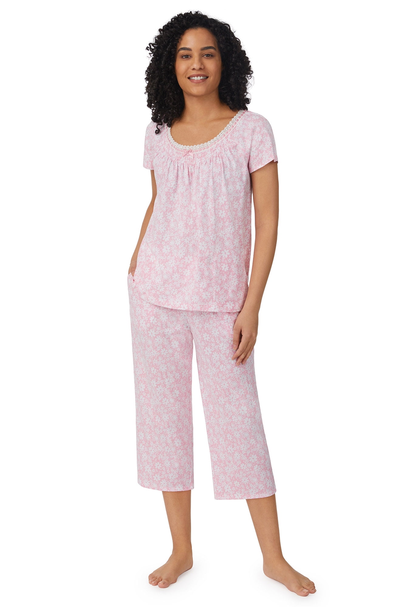 Aria Women's Cap Sleeve Capri Pajama Set