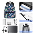 thumbnail image 6 of Haiem Dinosaur Lightweight Backpack for School, Classic Basic Water Resistant Casual Daypack for Travel with Bottle Side Pockets, 6 of 8