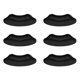 thumbnail image 1 of Qarigey 3 pares de almohadillas antideslizantes para aliviar la presión en el talón, cojines para los pies, zapatillas, botas de trabajo, plantillas de Accesorios de calzado Tipo 3 Negro Qarigey BFH000156-08, 1 of 6