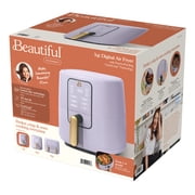 Beautiful 3 Qt Air Fryer with TurboCrisp Technology, EverGood Ceramic Nonstick Coating, Lavender by Drew Barrymore