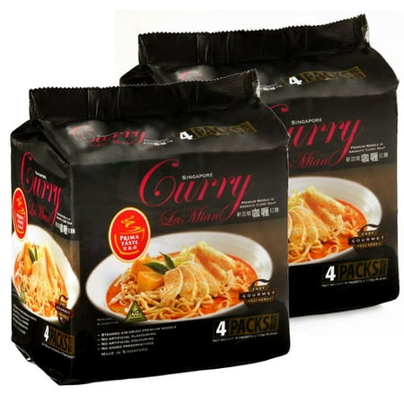 Prima Taste Singapore Curry La Mian Noodle Soup 8-PK