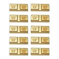 thumbnail image 1 of 10pcs Fake Gold Bar Figurines Simulation Gold Bullion for Home Office Decoration, 1 of 7