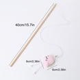 thumbnail image 2 of Cat Wood Wand Pepper Pineapple Dinosaur Cat Teaser Wand Kitten Interactive Toy, 2 of 10