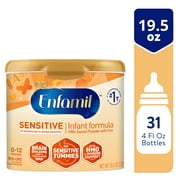 Enfamil Sensitive Baby Formula with DHA, Iron & Prebiotics to help support Brain & Immune Support. Lactose Sensitivity Infant Formula Inspired by Breast Milk, Non-GMO, Powder Can, 19.5 Oz