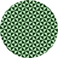 thumbnail image 1 of Ahgly Company Indoor Round Patterned Light Green Area Rugs, 4' Round, 1 of 6