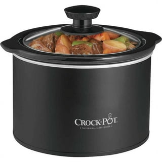 CROCK POT SCR151-R 1.5qt Crockpot, Black- SIMPLE PLUG IN