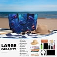 thumbnail image 5 of Balery Deep Sea Glowing Fishes Beach Travel Bag - Water-Resistant, Large Capacity Lightweight Tote with 7 Pockets for Women and Men - Perfect for Beach, Pool, Gym, and Travel, 5 of 7