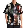 thumbnail image 2 of Johnny Depp Casual Short Sleeve Shirt Lapel Collar Shirt Summer Beach Shirt XS, 2 of 8
