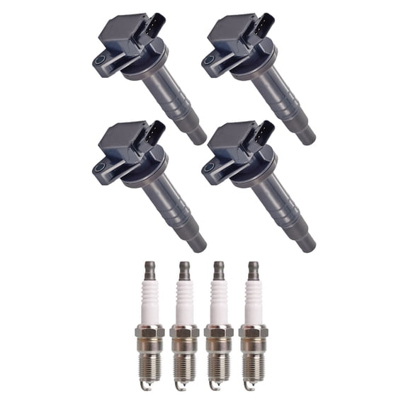 Set of 3 ISA Ignition Coils and 6 Spark Plugs Compatible with Toyota Corolla 1999-2009 1.8L L4 1794cc -ci  Replacement for UF247