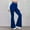 2-Blue, variant on WHLBF Womens Plus Size Pants Stretch Yoga Leggings Fitness Full Length Sports Active Pants