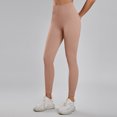 thumbnail image 5 of felwors Women Ribbed Seamless Leggings High Waisted Workout Gym Yoga Pants (Khaki, L), 5 of 6