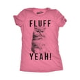 thumbnail image 1 of Womens Fluff Yeah T Shirt Funny Kitty Cat Animal Lover Tee for Ladies (Heather Pink) - S, 1 of 3