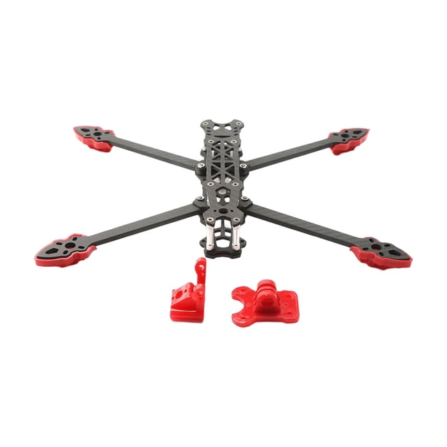 Marco de dron, marco de cuadricóptero de brazo, accesorios de juguete volador para FPV de 7" con rojo