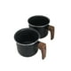 thumbnail image 2 of Westinghouse Set de Pocillos de Mármol Negro Madera 2 Piezas WCCS008502AMBB negro, 2 of 6