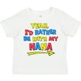 thumbnail image 3 of Inktastic Yeah I'd Rather Be with My Nana in Red Yellow and Blue Boys or Girls Toddler T-Shirt, 3 of 5