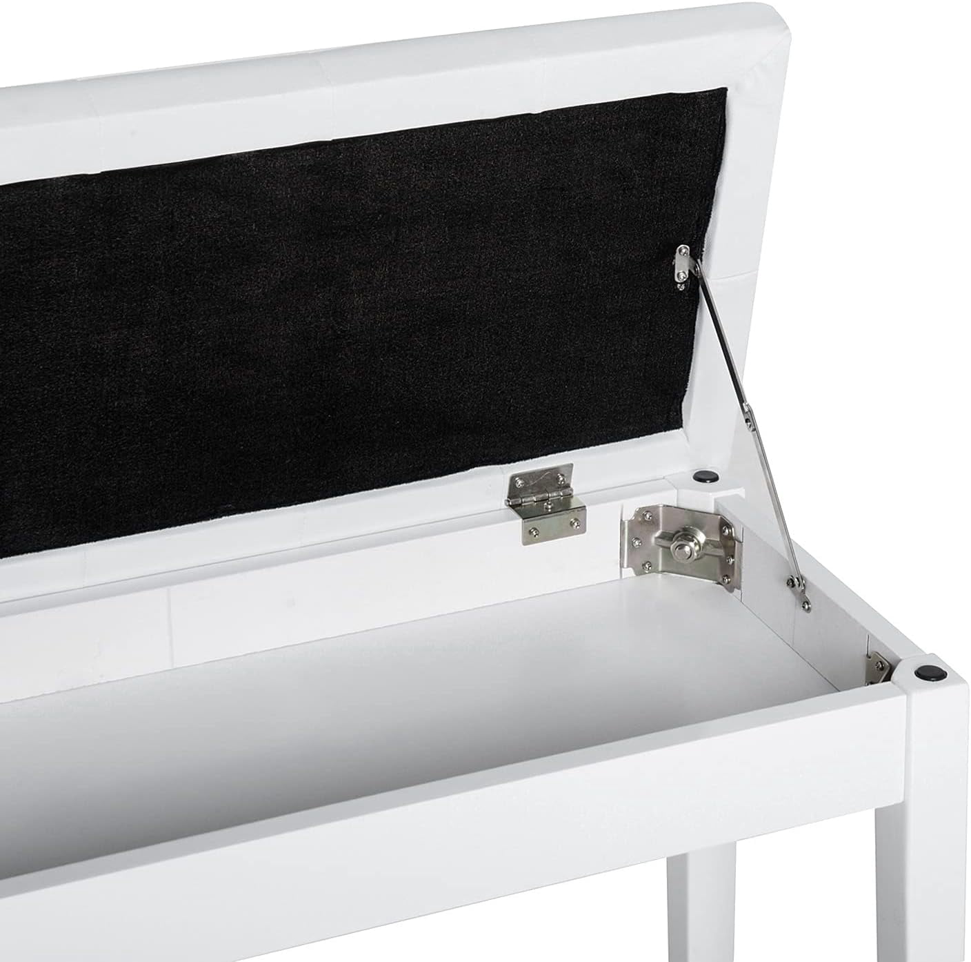 YWEN Piano Bench, Duet Piano Chair with Faux Leather Padded Cushion and Wooden Frame, Button Tufted Keyboard Bench