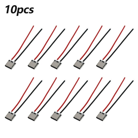 Câble Connecteur Femelle Usb Type-C Étanche, Lot de 10 Pcs pour Projets Diy