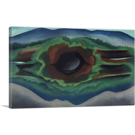 ARTCANVAS Pool in the Woods, Lake George 1922 Canvas Art Print by Georgia O-Keeffe - Size: 26" x 18" (0.75" Deep)
