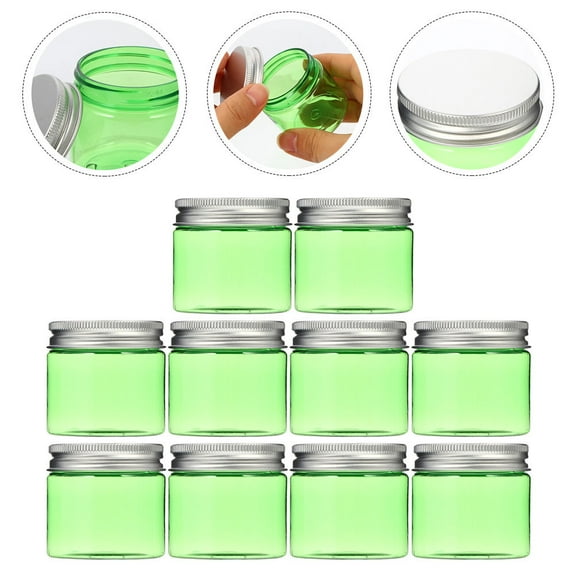 FONDOTIN Empty Creams Container Plastic Jars With Lids For Shampoo Conditioner Lotion 1.97x1.97x1.97in