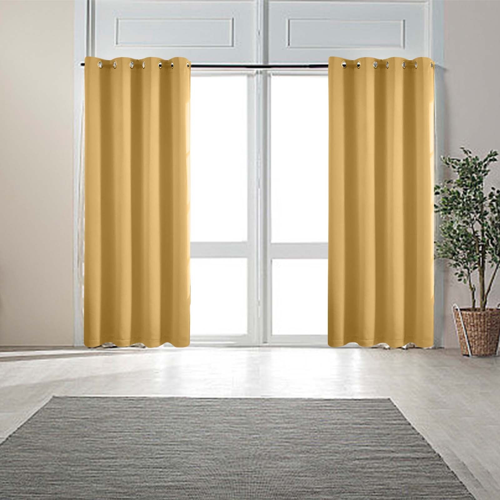 Loyala Lot De 2 Rideaux Occultants à Double Couche Avec œillets En Acier Inoxydable à Superposition D'étoiles Pour Enfants Gris 132 X 160 Cm