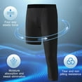thumbnail image 4 of 1/2 Pack Boys Compression Pants One Leg 3/4 Legging for Basketball Running Capri Tights Sports Athletic Base Layer 6-14 Years, 4 of 9