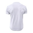 thumbnail image 4 of zfhfof Men's Henley Shirts Short Sleeve Basic Tops Fashion Casual Summer Solid Button T Shirts, 4 of 5