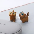 thumbnail image 4 of JZROCKER Wooden Kitten Figurine Handcrafts Miniature Cats Statue Decors for Home Office Desktop Shelf Sculpture Ornament, 4 of 13