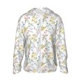 thumbnail image 1 of Balery Floral Sudadera ligera de manga larga con capucha y protección solar UPF 50+ para hombre y mujer, ideal para pesca y running-Small, 1 of 7