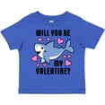 thumbnail image 3 of Inktastic Will You Be My Valentine with Cute Shark and Hearts Boys or Girls Toddler T-Shirt, 3 of 5