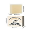 thumbnail image 3 of Grass-Fed Tallow Soap Bar - Unscented Moisturizing Bar for Dry, Itchy & Sensitive Skin, Handmade in USA, Gentle Enough for Face & Body (4.5oz), 3 of 5