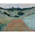 thumbnail image 2 of Claude Monet 18x15 Gold Ornate Wood Frame and Double Matted Museum Art Print Titled - Poppy Field in a Hollow Near Giverny (1885), 2 of 4