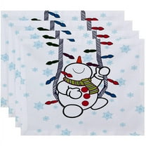 Simply Daisy 18" x 14" Winter Whimsy Geometric Print Placemat