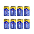 thumbnail image 1 of PKCELL 9V Battery, Long Lasting 9V Batteries, 8 Pack 6F22, 1 of 5