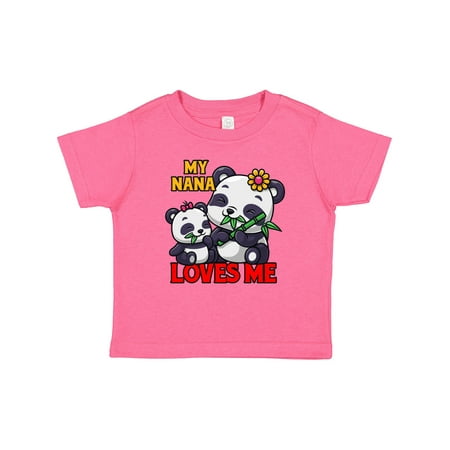 

Inktastic My Nana Loves Me Panda Gift Baby Boy or Baby Girl T-Shirt
