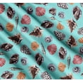 thumbnail image 3 of Soimoi Cotton Voile Fabric Colorful Shells Ocean Print Fabric by Yard 42 Inch Wide, 3 of 7