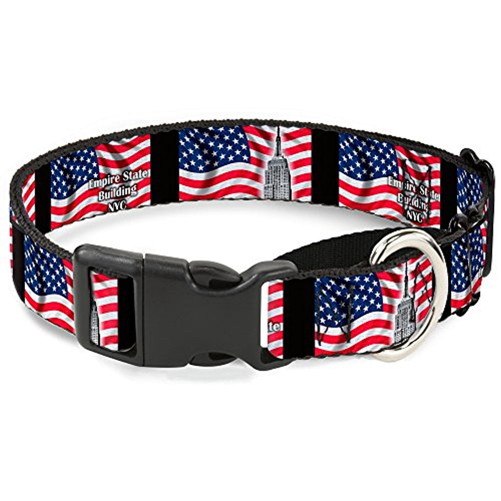 Buckle-Down Empire State Building Nyc Martingale Dog Collar